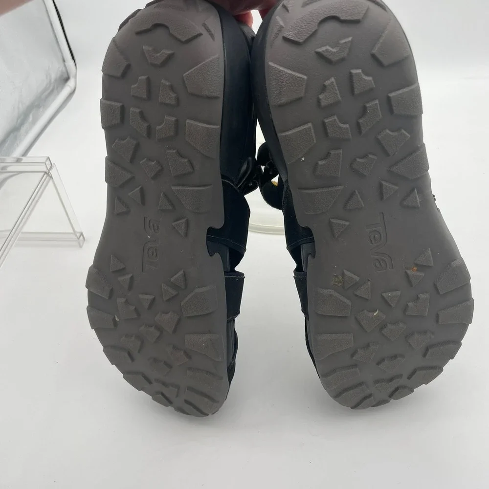 Teva Mens Black Closed Toe Sport Sandals Hook & Loop Water Hiking‎ 13 trail